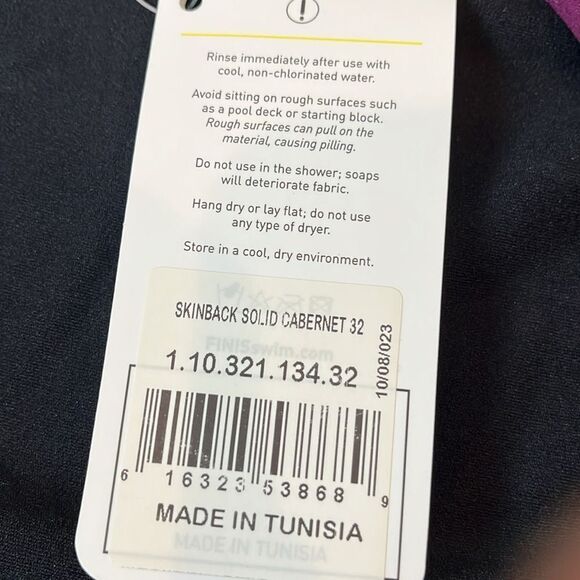 NWT Finis swimwear Skinback Solid One Piece Swimsuit size 32 - Picture 11 of 12